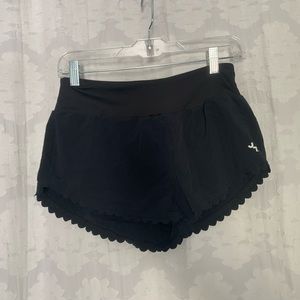 Target JoyLab Black Running Scalloped Shorts
